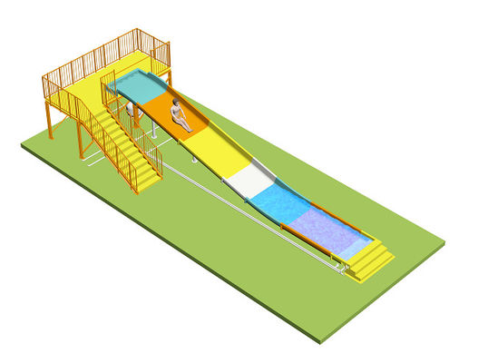 Kinderglijbaan, brede glijbaan, waterglijbaan voor waterpark glasvezel materiaal