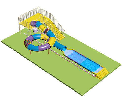 Kinderen dicht glijwater glij voor waterpark glasvezel materiaal