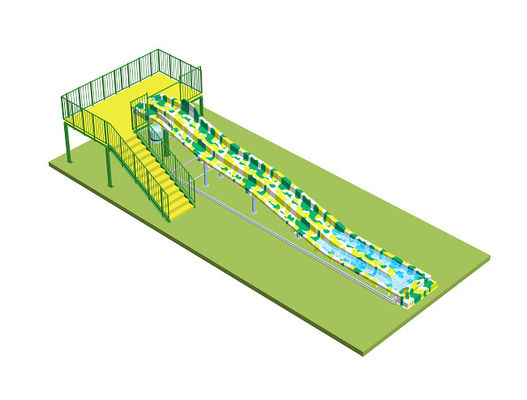 Waterglijbanen met regenboog voor kinderen voor waterpark