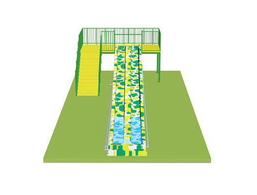 Waterglijbanen met regenboog voor kinderen voor waterpark