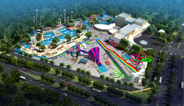 Het grote Project van Vakantiewaterpark, Binnen Verbazend Grappig Waterpark/Aangepaste waterdia