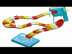 Waterglijbanen van roestvrij staal met regenboogkleur voor kinderen / volwassenen in het waterpark