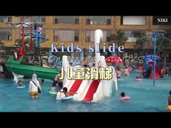 Waterglijbanen voor kinderen van glasvezel, waterglijbanen voor buitenzwembad voor kinderen met een veiligheidshoogte