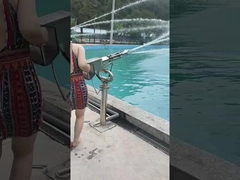 Op maat gemaakte spuitparkapparatuur, glasvezel water spuitpistool met SGS water glijbanen leverancier